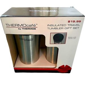 THERMOcafe by Thermos Insulated Stainless Steel Travel Tumbler Set of 2